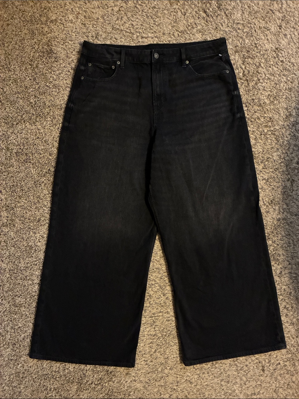American Eagle super high rise ultra wide leg Jeans -size 16